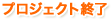 プロジェクト終了